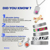 Medical ID Replacement Chain - Rolo chain with beads at both ends