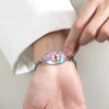 Divoti Pearl Inlay Medical Alert Bracelet - Silver Chain