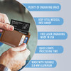 Custom Medical Alert Wallet Card With Silicone Card Holder: Heart and blood conditions