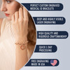 Adjustable Heart Charm Curb Chain Medical ID Bracelet (Fits 5" - 6" Wrists)