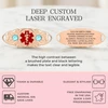 Custom Engraved Natural Stone Medical Alert ID Bracelet for Women