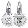 Leash King smart QR code pet ID tag for dogs and cats, stainless steel