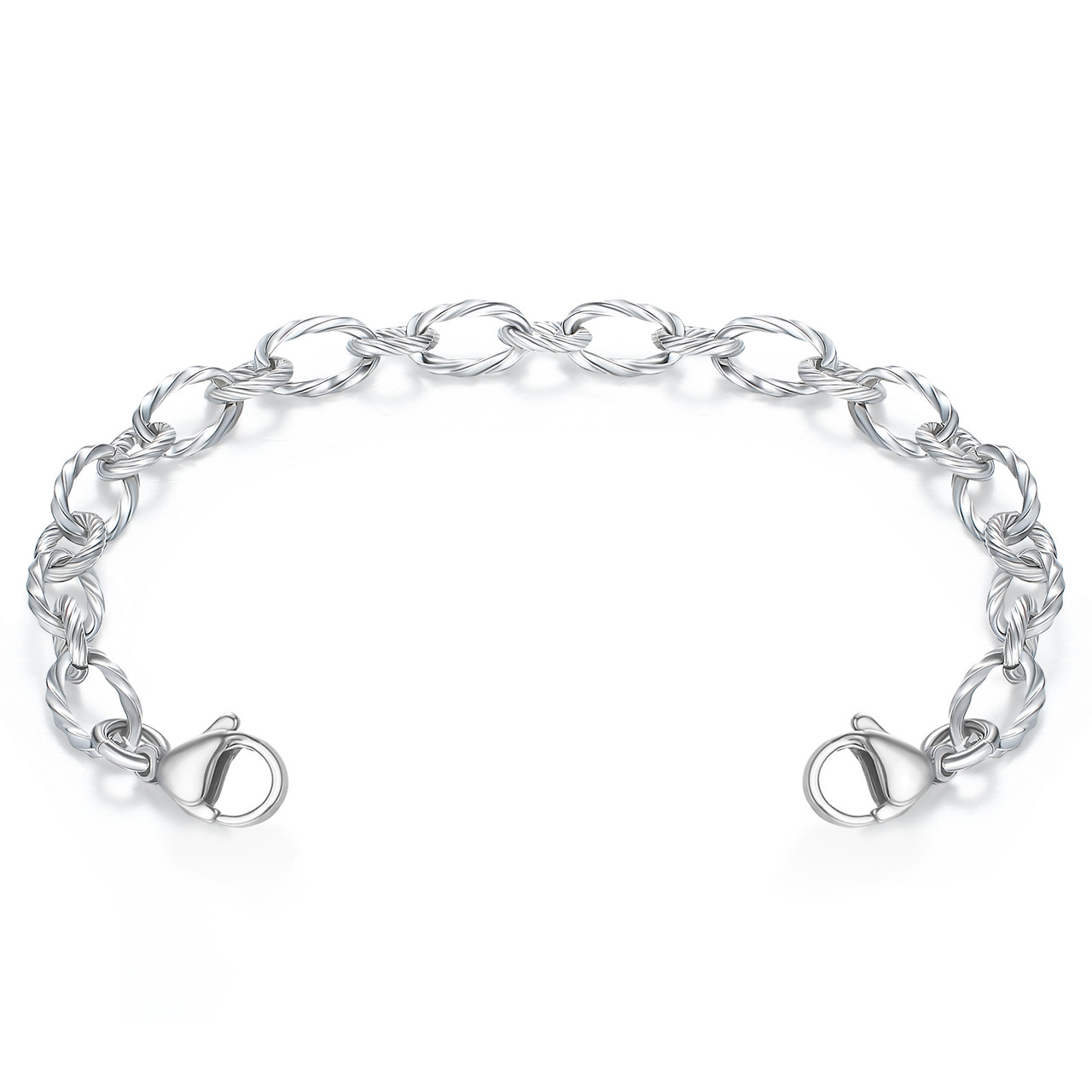 Medical ID Replacement Chain -Interchangeable Ridged Stainless