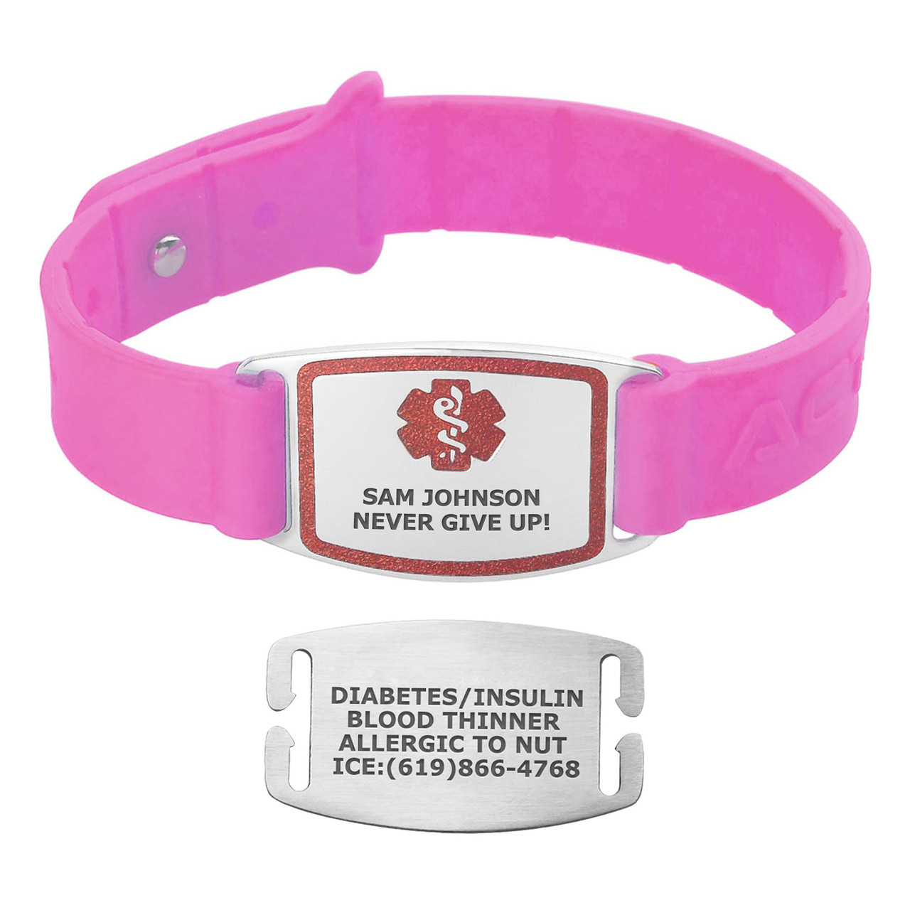 Sport Band Medical ID Bracelet
