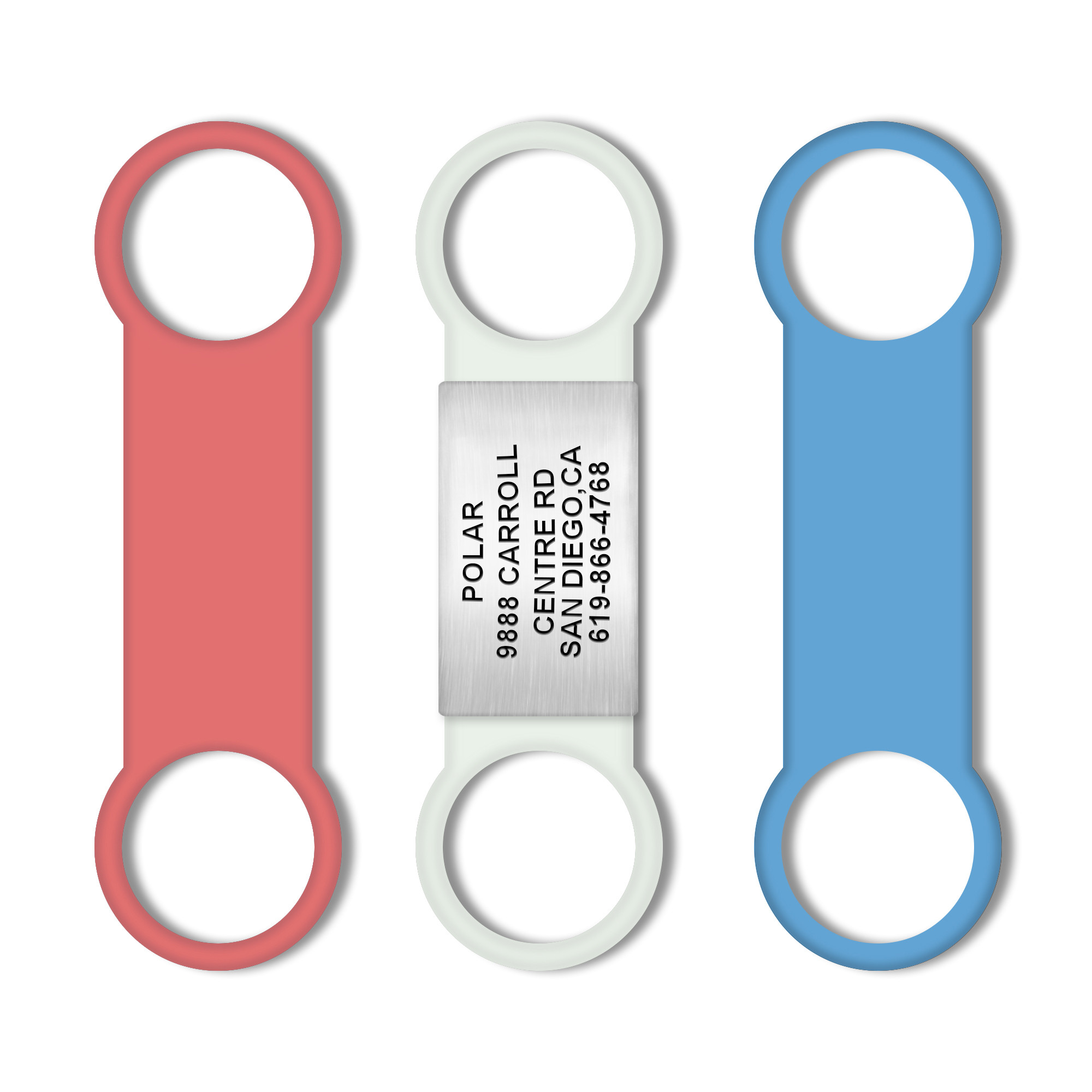 Buy Dog Collar Id Tag Holder Pet ID Tags LEASH KING