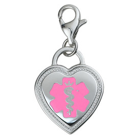 Premier Heart Medical ID Charm, with Lobster Clasp