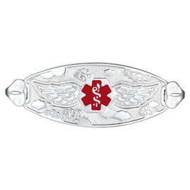 Angel Wing Medical ID Tag