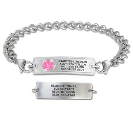 Rect Classic and Textured Curb Medical ID Bracelet Rect Classic and Textured Curb Medical ID Bracelet 11506 42.9 $ physical Featured Products Divoti New Divoti Inc.