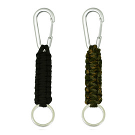 350-LB Paracord Keychains with Stainless Steel Carabiner