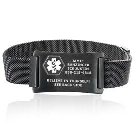 Mesh Loop Medical ID Bracelet with Magnetic Closure (fit up to 7.75") Mesh Loop Medical ID Bracelet with Magnetic Closure (fit up to 7.75") 20102 39.99 $ physical CASUAL IDs Divoti New Divoti Inc.