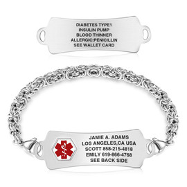 Arc Tag and Handmade Byzantine Medical ID Bracelet Arc Tag and Handmade Byzantine Medical ID Bracelet 14001 39.99 $ physical Medical Bracelets Divoti New Divoti Inc.