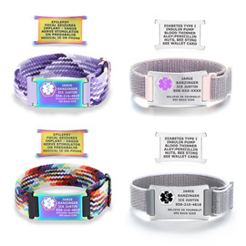 Adjustable Easy-to-Wear Medical ID Bracelet for Men and Women