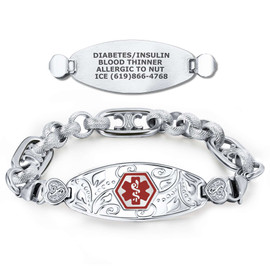 Lovely Filigree and Neoclassical Medical ID Bracelet Lovely Filigree and Neoclassical Medical ID Bracelet 10704 49.99 $ physical Medical Bracelets Divoti New Divoti Inc.