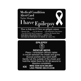 Divoti Custom Engraved Medical ID Wallet Card & Metal Emergency Contact Card, Personalized ICE Alert Card w/add on Silicone Card Holder Option
