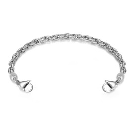 Medical ID Replacement Chain - Rope chain with beads at both ends