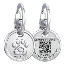 Leash King Smart QR Code Pet ID Tag for Pet Collars – 1 or 2-Year Premium Included