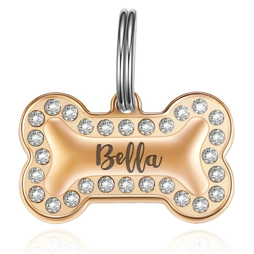 Hanging bone pet ID tag