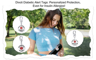 Divoti Diabetic Alert Tags: Personalized Protection, Even for Insulin Allergies!