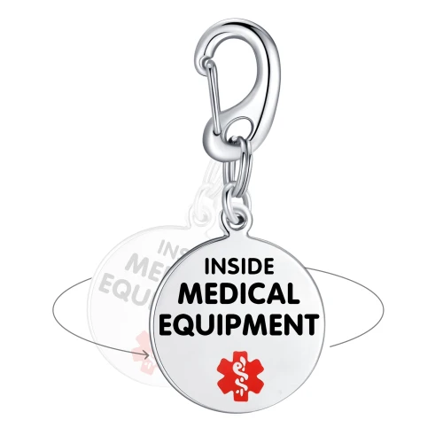 Medical Equipment Inside medical alert bag tag