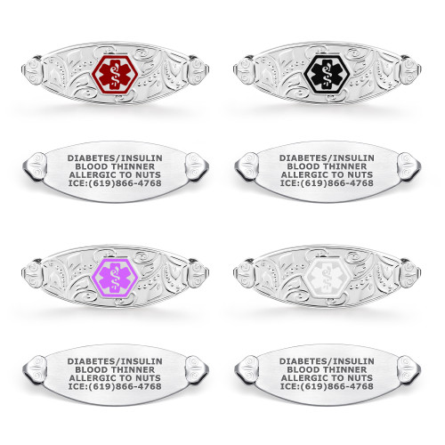 Classic Filigree Medical ID Tag