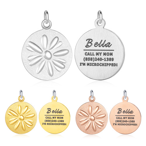 High-Relief Playful & Cute Dog ID Tag