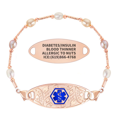 Divoti Lauren Pearl Beaded Medical Alert Bracelet with Filigree Tag and Free Engravingâ?Color and Size Divoti Lauren Pearl Beaded Medical Alert Bracelet with Filigree Tag and Free Engravingâ?Color and Size 13460 55.99 $ physical Featured Products Divoti New Divoti Inc.