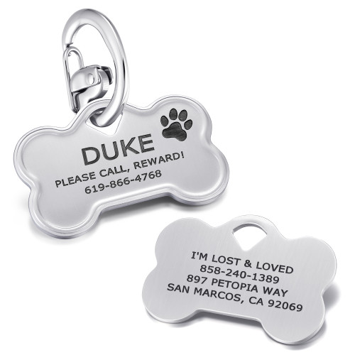 Custom Stainless Steel Dog Breed ID Tag - Personalized Unique Design for pets