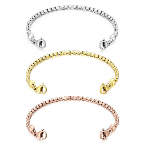 Medical ID Replacement Chain - Rolo chain with beads at both ends