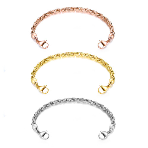 Medical ID Replacement Chain - Rope chain with beads at both ends