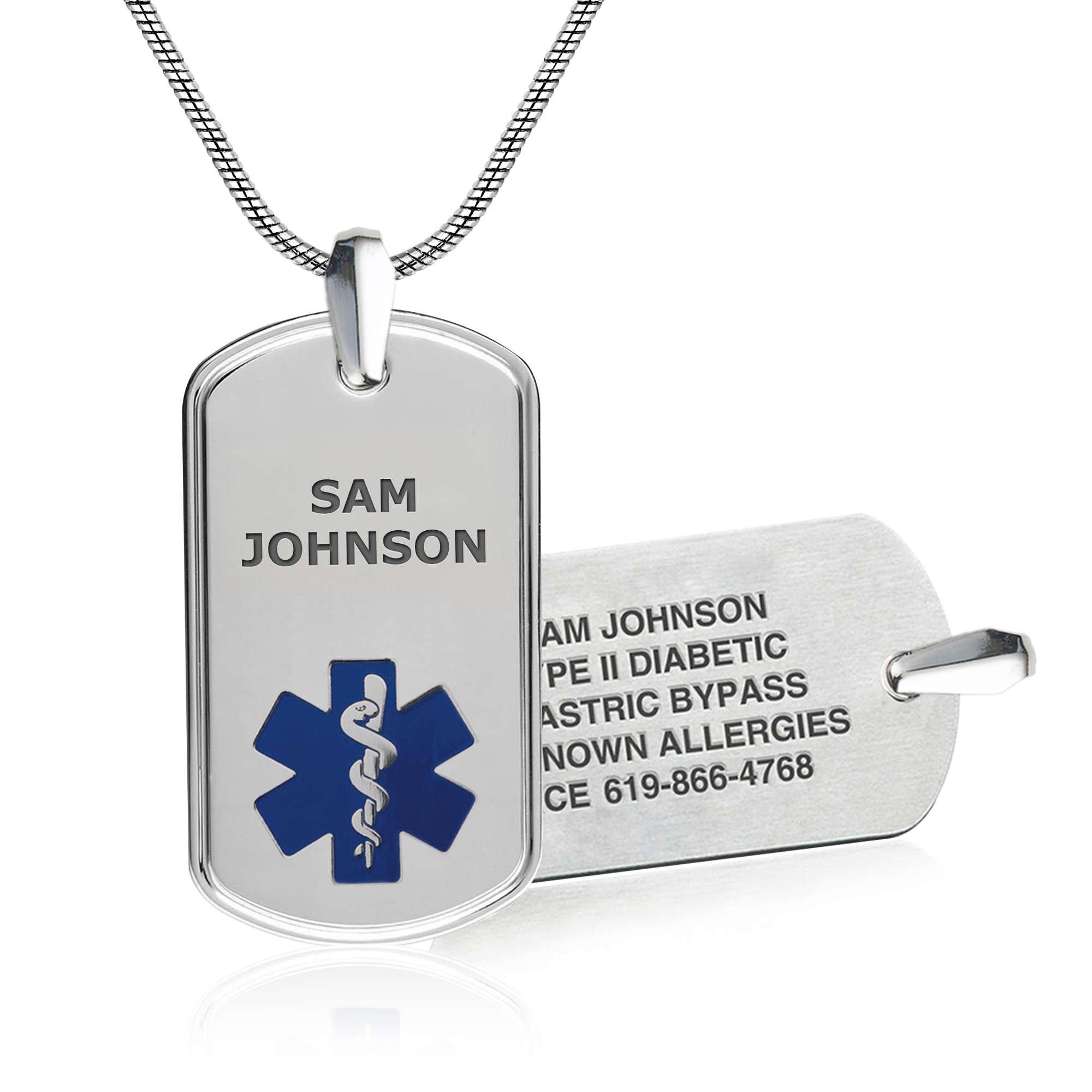 Pay money To my Pain Dog Tag ドッグタグ Deluxe-Pure-Titanium-Dog-Tag-