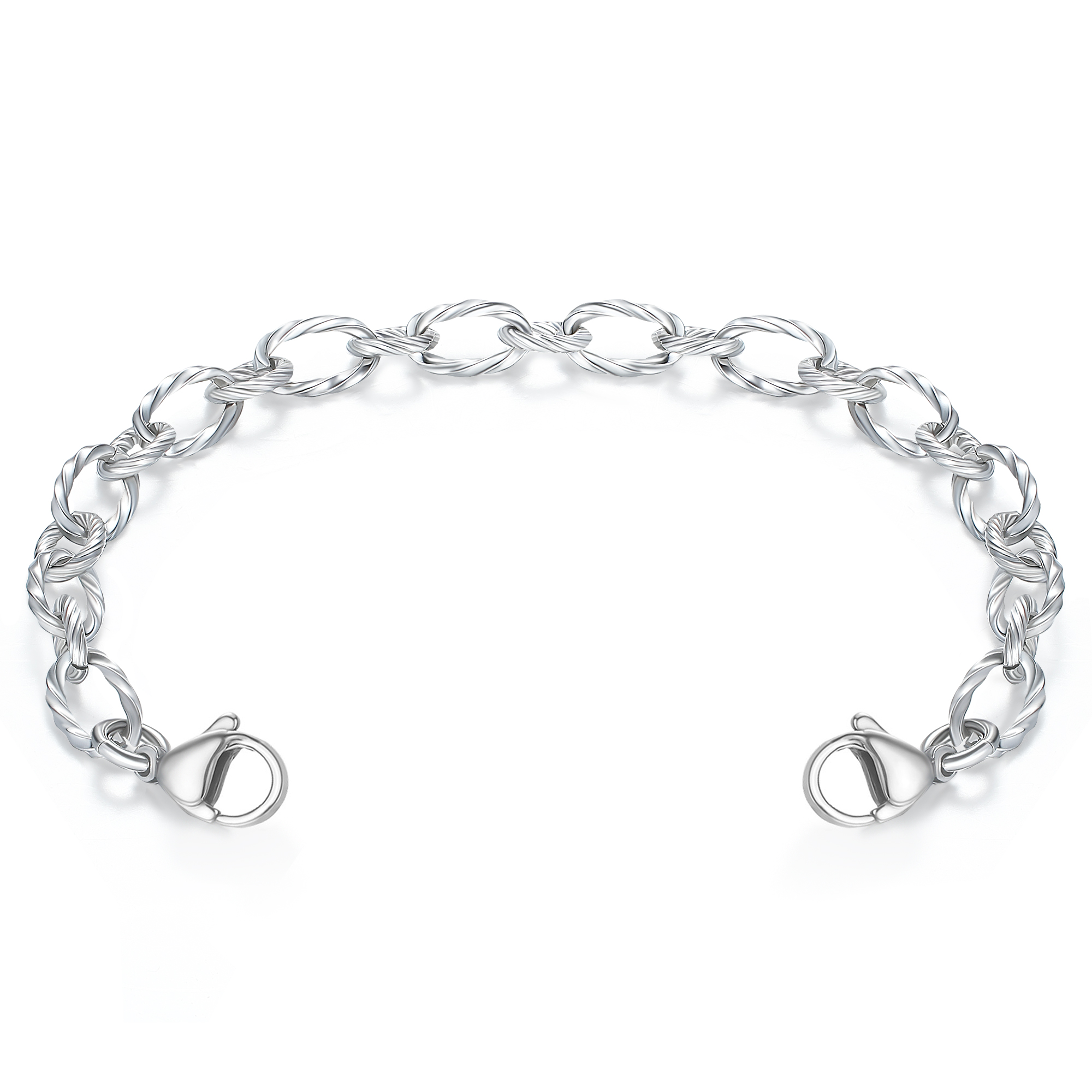 Medical ID Replacement Chain -Interchangeable Ridged Stainless