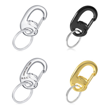 Medical ID - Fliplock Stainless Steel Locking Carabiner Keychain