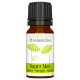 SUPER MAN 100% PURE ESSENTIAL OIL BLEND - CEDARWOOD, MANDARIN & CLARY SAGE