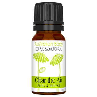 CLEAR THE AIR 100% PURE ESSENTIAL OIL BLEND - LEMON MYRTLE, MAY CHANG, LEMON & ORANGE