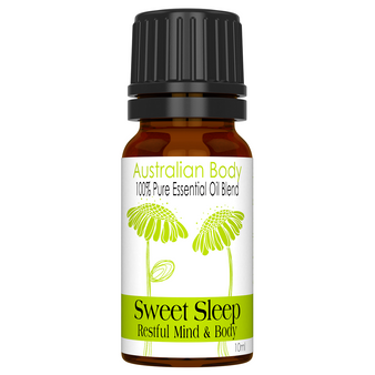 SWEET SLEEP 100% PURE ESSENTIAL OIL BLEND - LAVENDER, MARJORAM, ORANGE, ROMAN CHAMOMILE, SANDALWOOD AUSTRALIAN