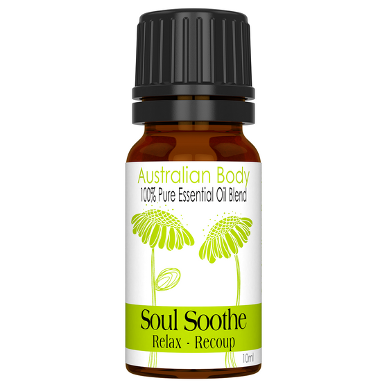 SOUL SOOTHE 100% PURE ESSENTIAL OIL BLEND - LAVENDER, MARJORAM, MANDARIN & GINGER
