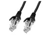 4Cabling CAT6 0.5m Ultra Thin RJ45 Ethernet Cable- BLACK (4CAB-0.5M-BLK)