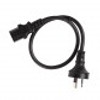 Monitor Power Cable to IEC C13 female socket 1.8m Black 