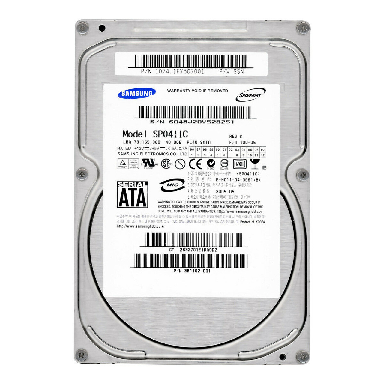 Samsung Spinpoint PL40 40GB Hard Drive