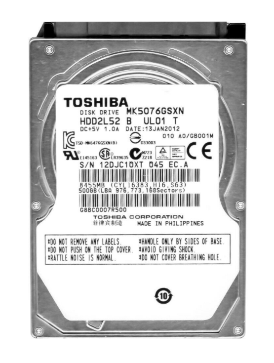 MK3276GSX - TOSHIBA HARD DRIVE 320GB 2.5'' SATA-2 9. | Inside Systems A/S