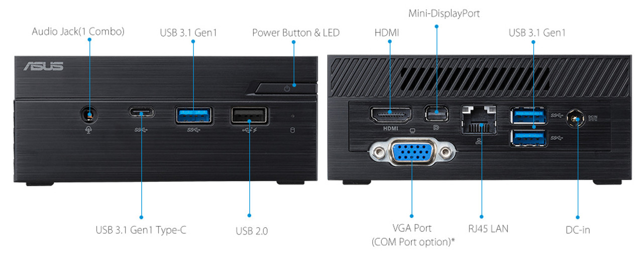 ASUS PN40 Mini Desktop N4000 @ 1.10GHz 2GB RAM 240GB SSD