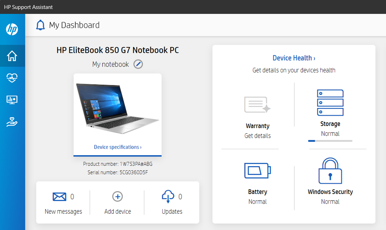 HP EliteBook 850 G7 Laptop intel i5 10210U 8GB RAM 256GB SSD