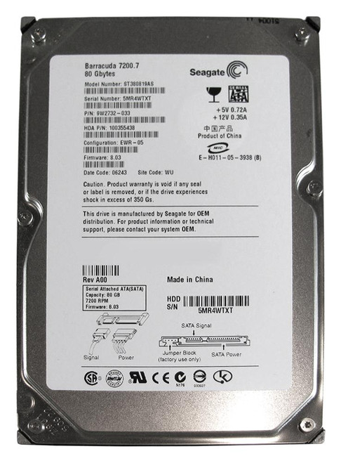 500GB Seagate Barracuda 3.5