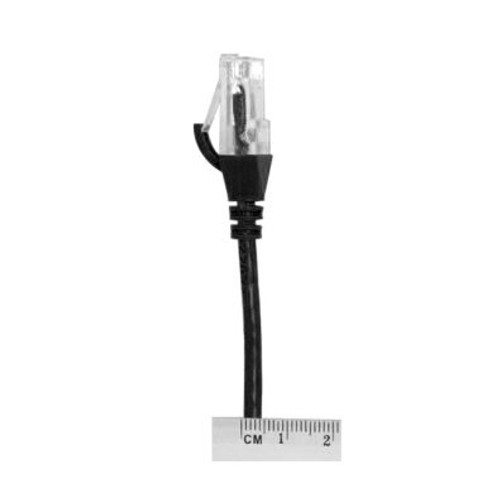 4Cabling CAT6 0.25m Ultra Thin RJ45 Ethernet Cable- BLACK (4CAB-0.25M-BLK)