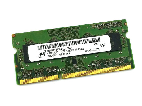 Micron 4GB PC3L-12800S DDR3 1600MHz Laptop Memory MT8KTF51264HZ