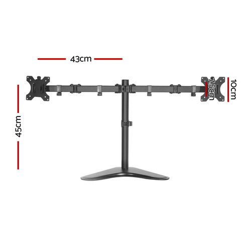 ARTISS Monitor Arm Stand Dual Black