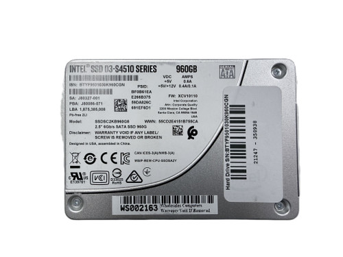 Intel SSD D3-S4510 Series 960GB 2.5" SATA Solid State Drive