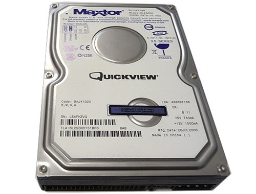 250GB Maxtor SATA 3.5" Internal Hard Drive