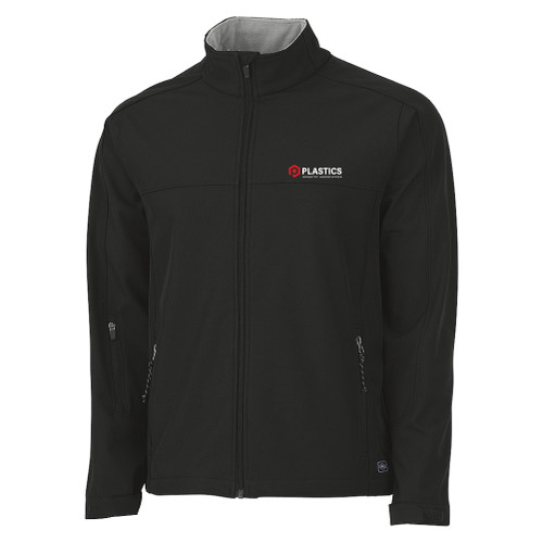 Plastics Industry Association - Men's Black Soft Shell Full Zip Jacket Plastics Industry Association - Men's Black Soft Shell Full Zip Jacket