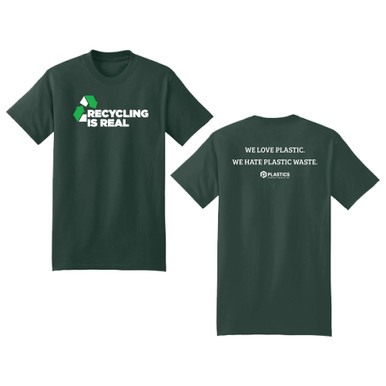 Recycling is Real - Unisex Forest Green Ultimate Tee